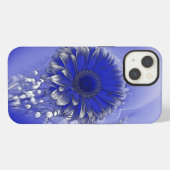 Etui iPhone 13 Fleur bleue (Verso Horizontal)