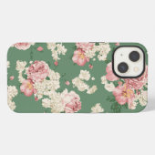 Etui iPhone 13 Fleur Classique Vintage (Verso Horizontal)