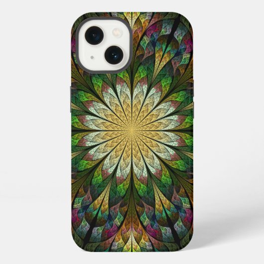 Etui iPhone 13 Fleur courbée (Verso)