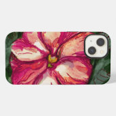 Etui iPhone 13 Fleur de baume rose art (Verso Horizontal)