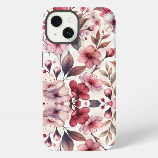 Etui iPhone 13 Fleur de Cerisier (Verso)
