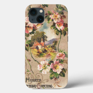 Etui iPhone 13 Fleur de naissance victorienne de l'époque 1800