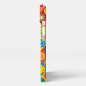 Etui iPhone 13 Fleur de pouvoir en rangées (Côté gauche)