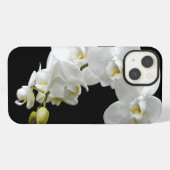 Etui iPhone 13 Fleur d'orchidée blanche (Verso Horizontal)