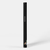 Etui iPhone 13 Fleur fractale verte (Côté droit)