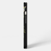 Etui iPhone 13 Fleur fractale verte (Côté gauche)