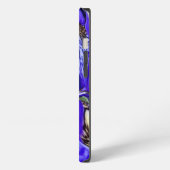 Etui iPhone 13 Fleur Iris Violet (Côté gauche)