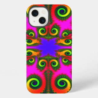 Etui iPhone 13 Fleur Phoenix Abstraite fractale
