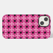 Etui iPhone 13 Fleur rose (Verso Horizontal)