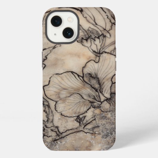 Etui iPhone 13 Fleur tatouée I (Verso)