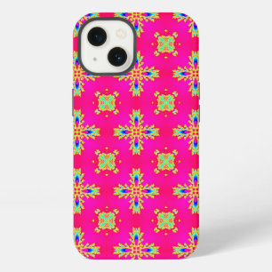 Etui iPhone 13 Fleurs Artdeco de style rétro