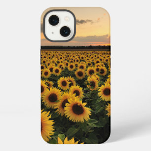 Etui iPhone 13 Fleurs Champ de Tournesols