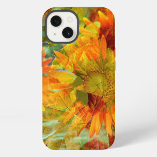Etui iPhone 13 Fleurs de couleur abstraite d'automne