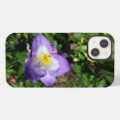 Etui iPhone 13 Fleurs de Freesia Violettes (Verso Horizontal)