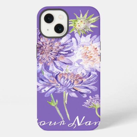Etui iPhone 13 fleurs de prairie (Verso)