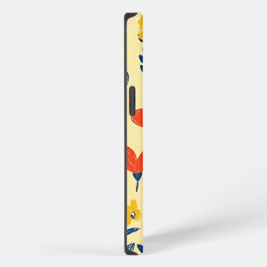 Etui iPhone 13 Fleurs de rayonne et papillon (Côté droit)