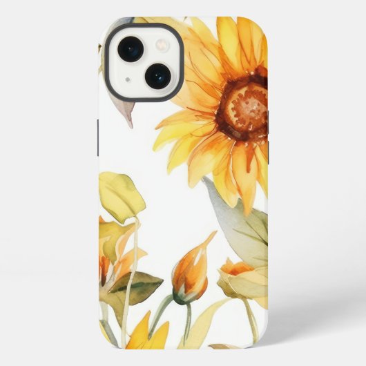 Etui iPhone 13 Fleurs de soleil en fleurs (Verso)