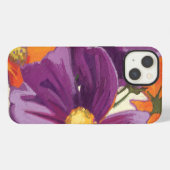 Etui iPhone 13 Fleurs décoratives (Verso Horizontal)
