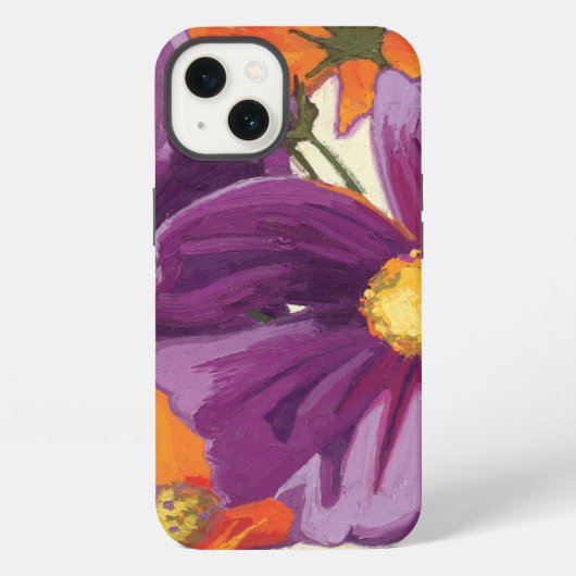 Etui iPhone 13 Fleurs décoratives (Verso)