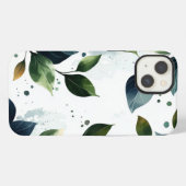 Etui iPhone 13 Fleurs et Feuilles (Verso Horizontal)