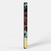 Etui iPhone 13 Fleurs gravées en gras (Côté droit)