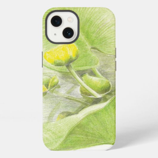 Etui iPhone 13 Fleurs lis (Verso)