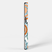 Etui iPhone 13 Fleurs orange (Côté droit)