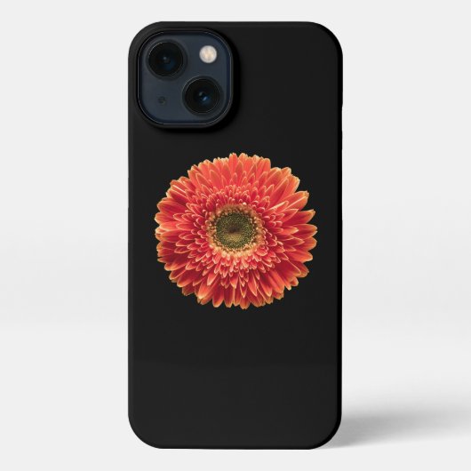Etui iPhone 13 Fleurs | Orange Gerbera Daisy (Verso)
