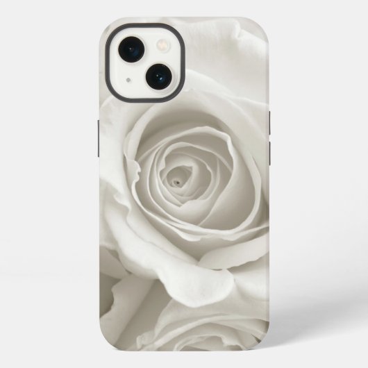 Etui iPhone 13 Fleurs | Roses Blanches (Verso)