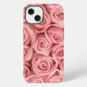 Etui iPhone 13 Fleurs Roses roses