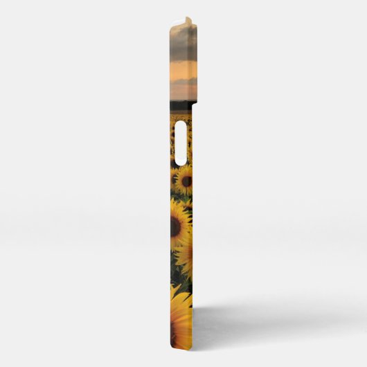 Etui iPhone 13 Fleurs | Terrain de tournesol (Côté droit)