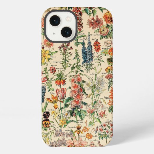 Etui iPhone 13 Fleurs Vintage (Verso)