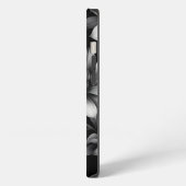Etui iPhone 13 Floral noir et blanc (Côté gauche)
