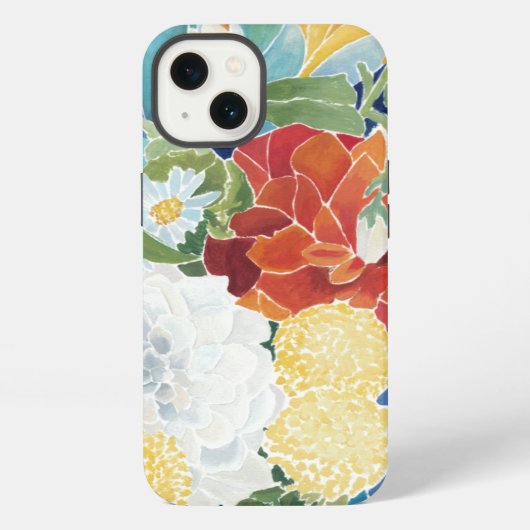 Etui iPhone 13 Florals de minuit III (Verso)