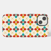 Etui iPhone 13 Flore rétro (Verso Horizontal)