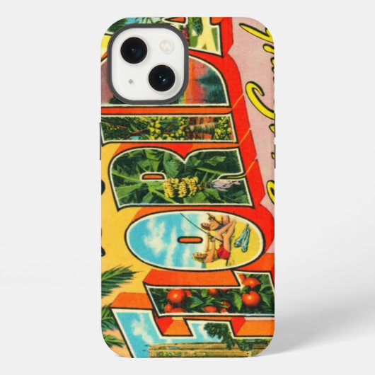 Etui iPhone 13 Floride vintage (Verso)