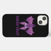 Etui iPhone 13 Folle Chauve-Souris de Bande Dessinée Dingue (Verso Horizontal)
