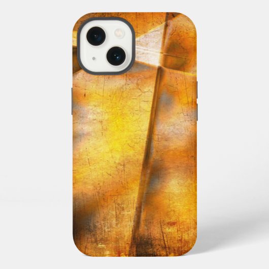 Etui iPhone 13 fond coloré abstrait d'art (Verso)