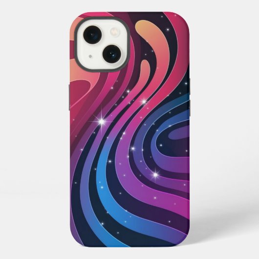 Etui iPhone 13 Fond d'écran à dégradé tourbillonnant (Verso)