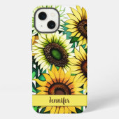 Etui iPhone 13 Fond d'écran tournesol (Verso)