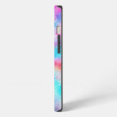 Etui iPhone 13 Fond-gouttes-fluide-coloré (Côté gauche)
