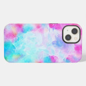 Etui iPhone 13 Fond-gouttes-fluide-coloré (Verso Horizontal)