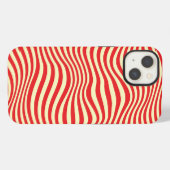Etui iPhone 13 Fond rayé (Verso Horizontal)