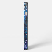 Etui iPhone 13 Fond spatial avec étoiles (Côté gauche)