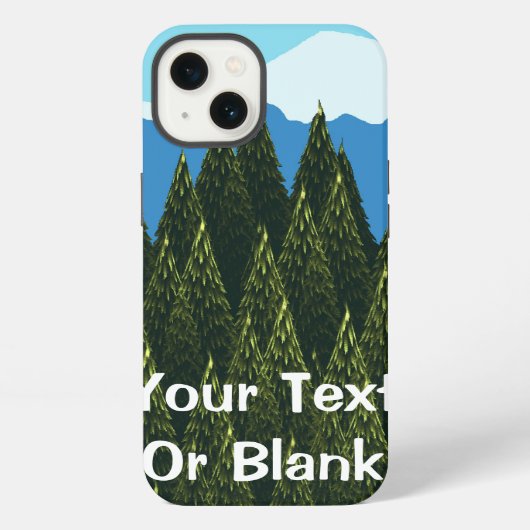 Etui iPhone 13 Forêt fractale (Verso)