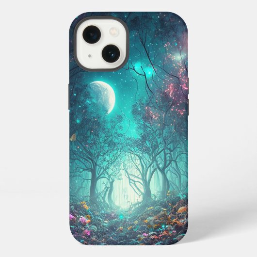 Etui iPhone 13 Forêt Mystique (Verso)