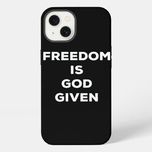 Etui iPhone 13 Freedom Is God Given (Verso)