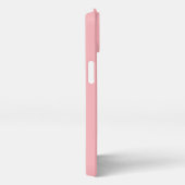 Etui iPhone 13 Fruits cerise et nom sur rose pâle (Côté droit)