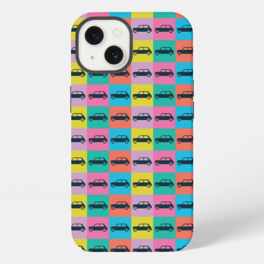 Etui iPhone 13 Funky Fun Checkerboard Mini Cooper (Verso)