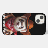 Etui iPhone 13 Funny Cowboy Ferret style occidental (Verso Horizontal)
